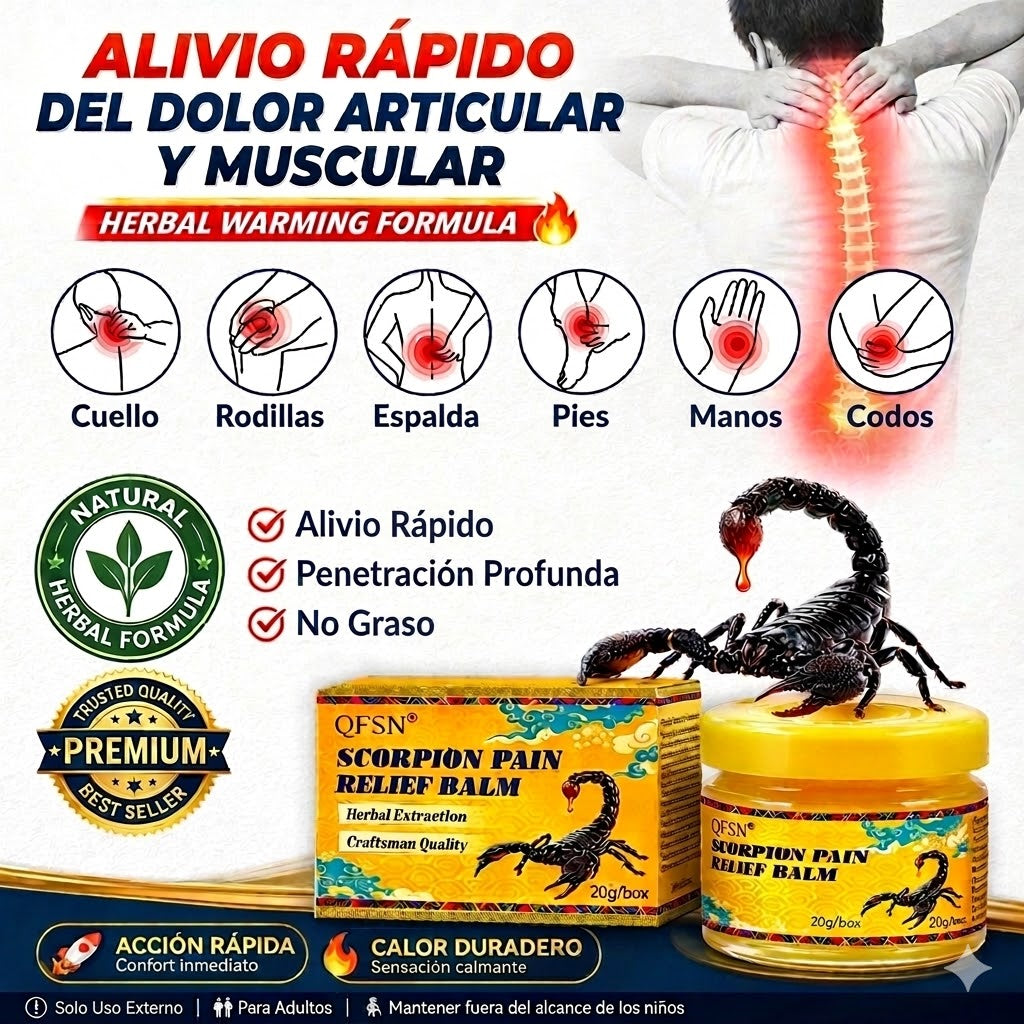 Bálsamo de Escorpión a Base de Hierbas Chinas