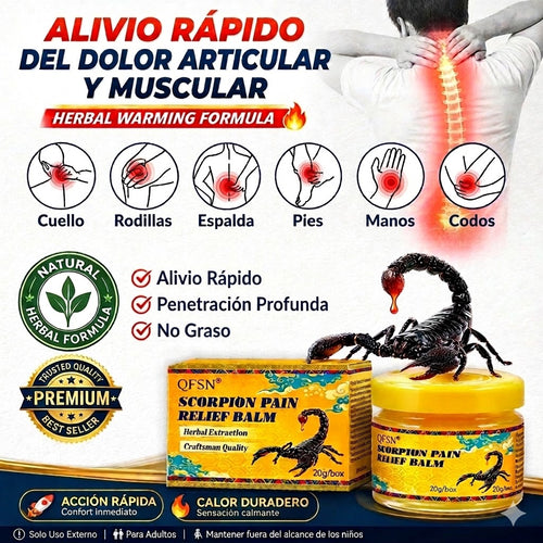 Bálsamo de Escorpión a Base de Hierbas Chinas