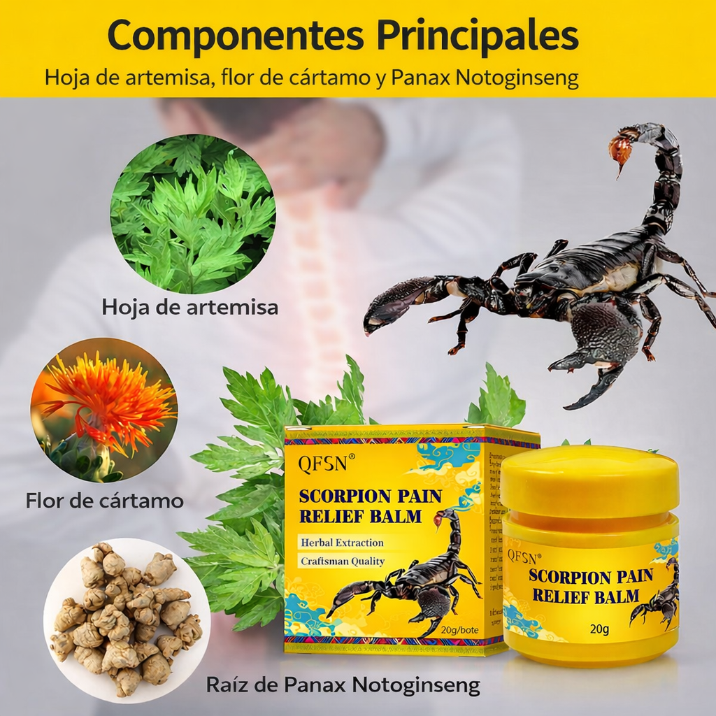 Bálsamo de Escorpión a Base de Hierbas Chinas
